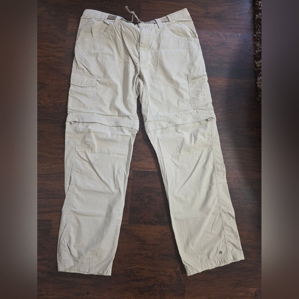 Men's Columbia Tan Omni Wick Cargo Pants, 36X32